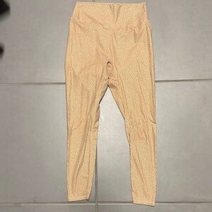 BuffBunny Tan Polka Dot Leggings